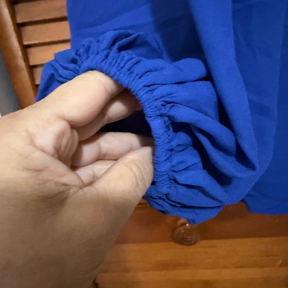 Sugarlips Royal Blue Blouse Size 1X, worn once, no longer fits. - Picture 3 of 6